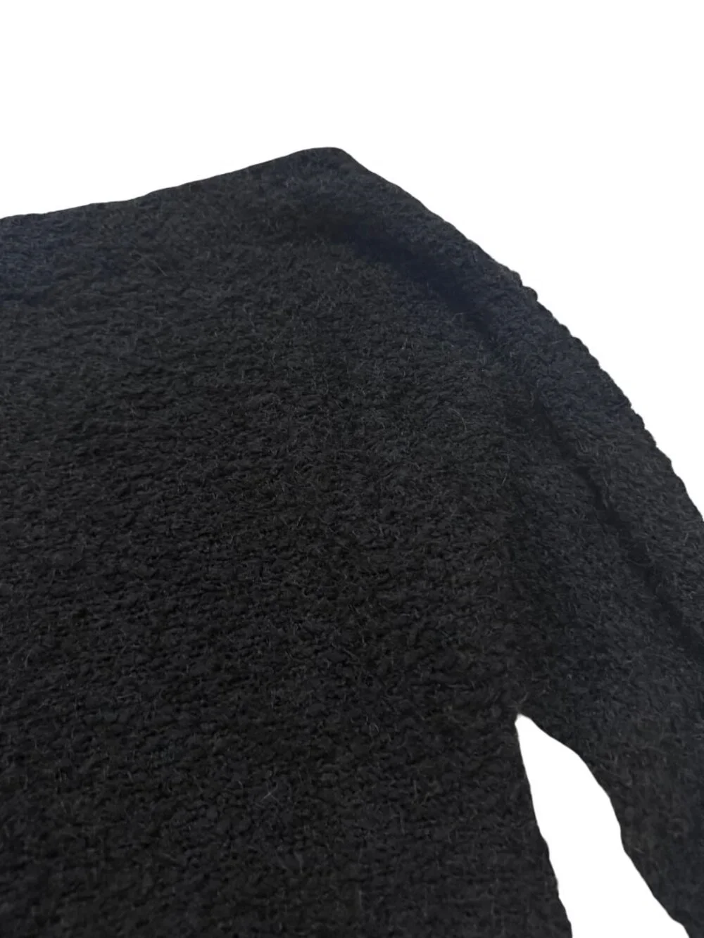 Maurices Black Boucle Boat Neck Dolman Sleeve Pullover Sweater Off Small Women's